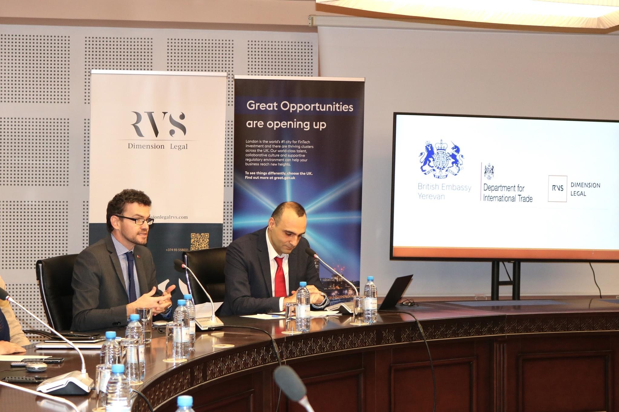 Consultancy firm Dimension Legal RVS, a member of "Dimension" CJSC’s group, in partnership with the British Embassy in Yerevan, jointly organised a seminar on “Business Integrity as a Modern-Day Requirement” at Mantashyants Association. 
